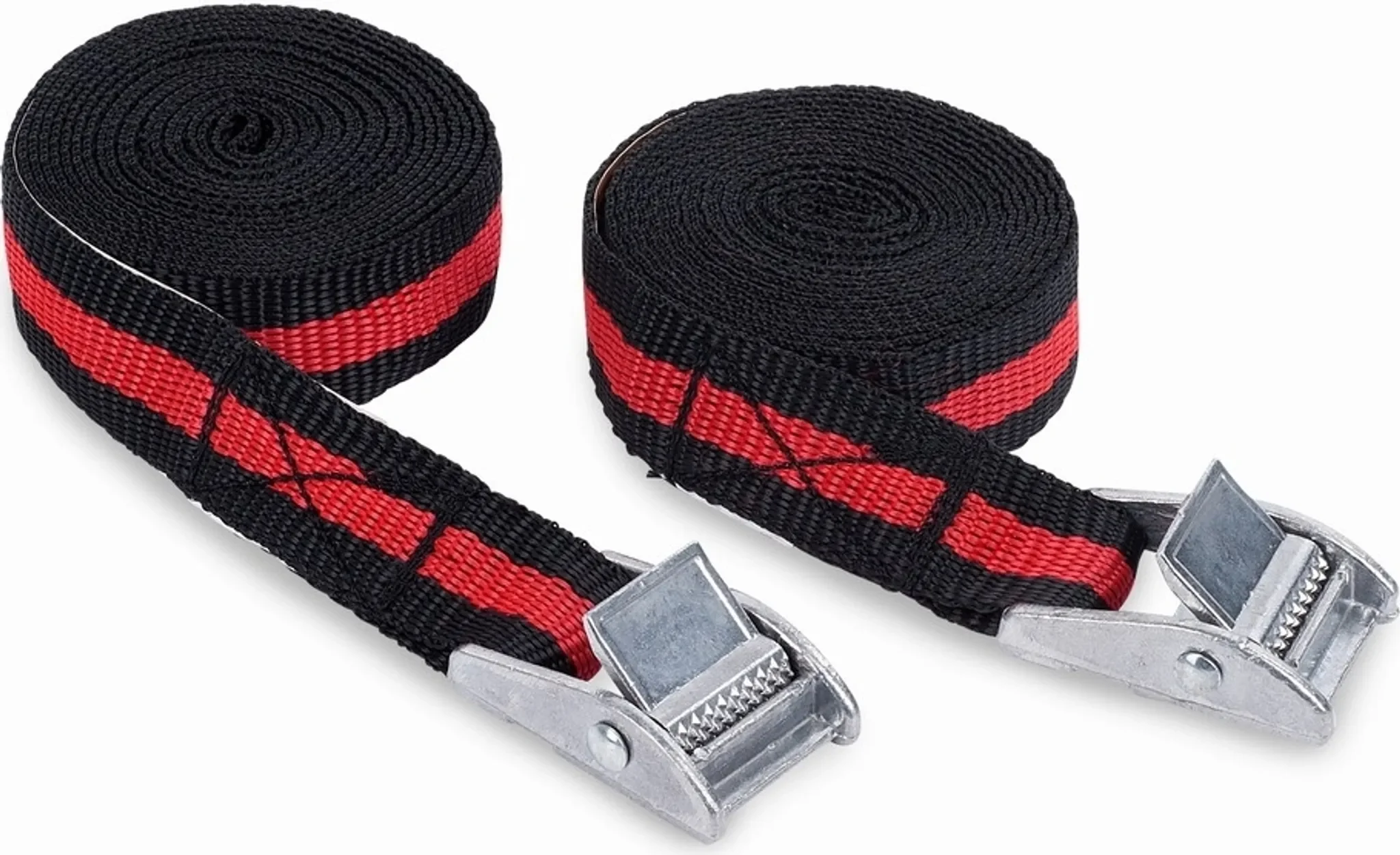Spanngurte mit Klemmschloss – 2er-Set, 2,5 m