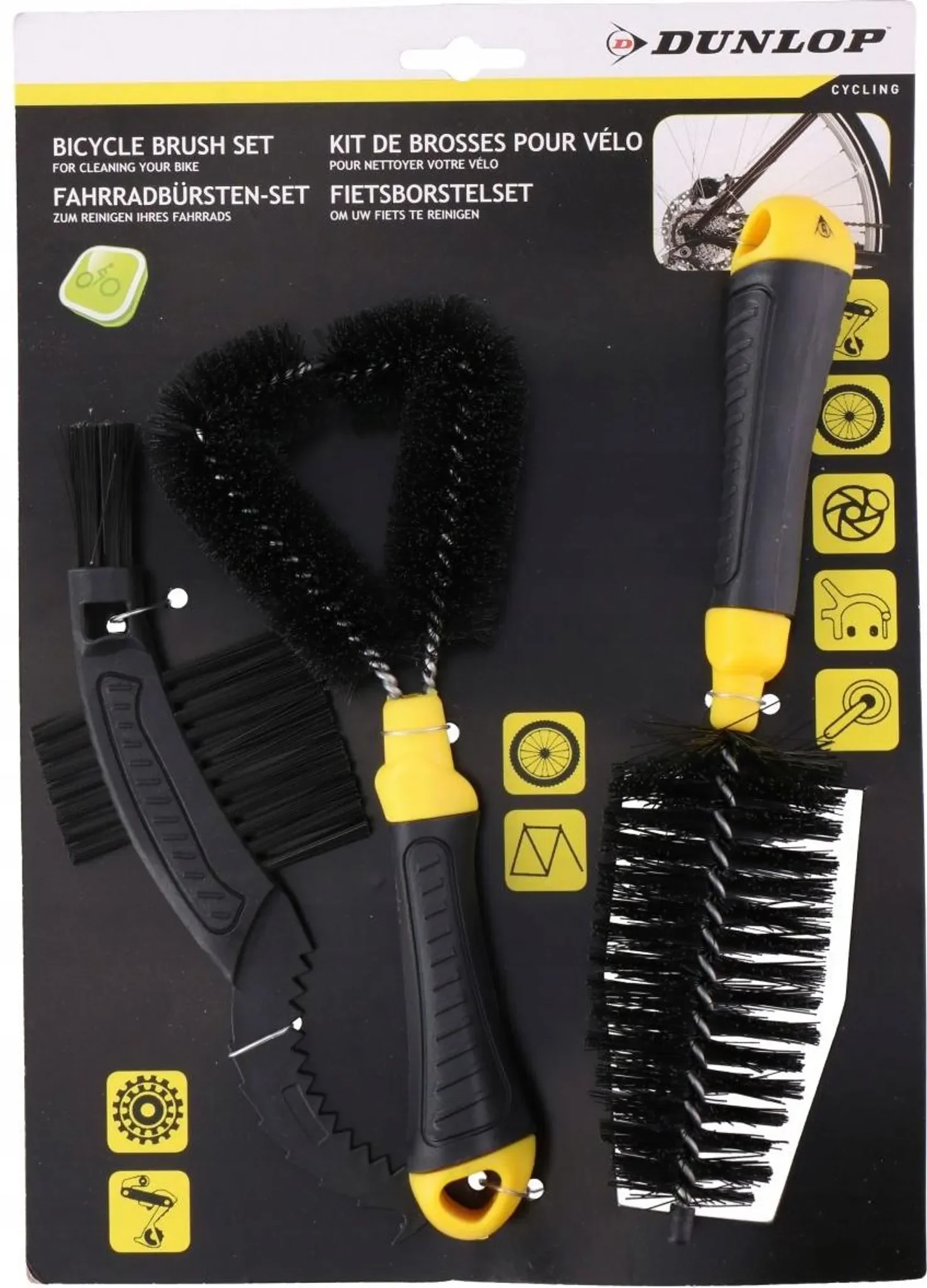 Fahrradbürsten-Set – 3-teilig