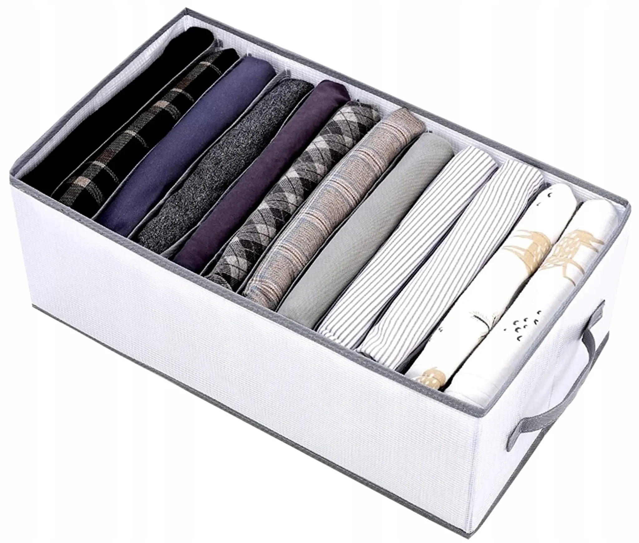 Gepolsterte Kleiderablage – 25×44×18 cm, Weiß